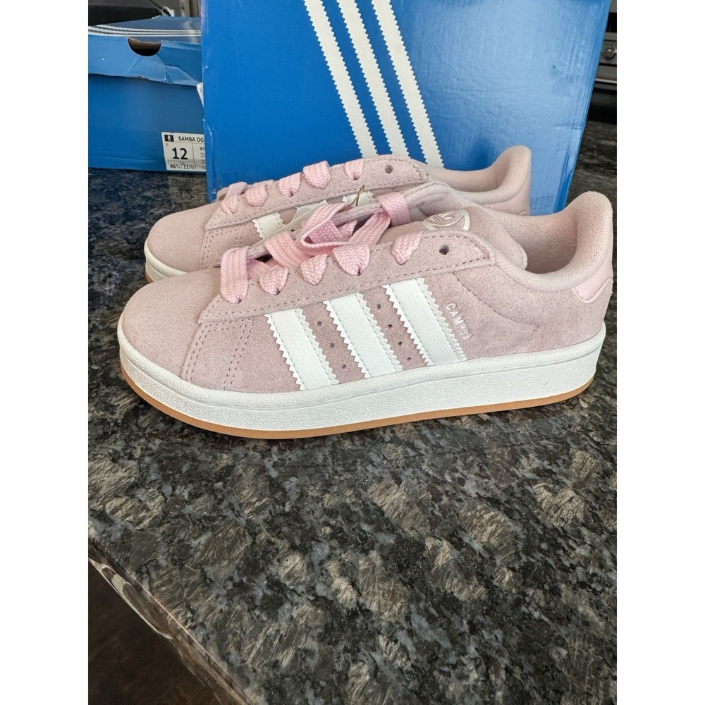 adidas Originals Campus 00S J Clear Pink White Gum Kids Youth Size 3‎ JP5507
